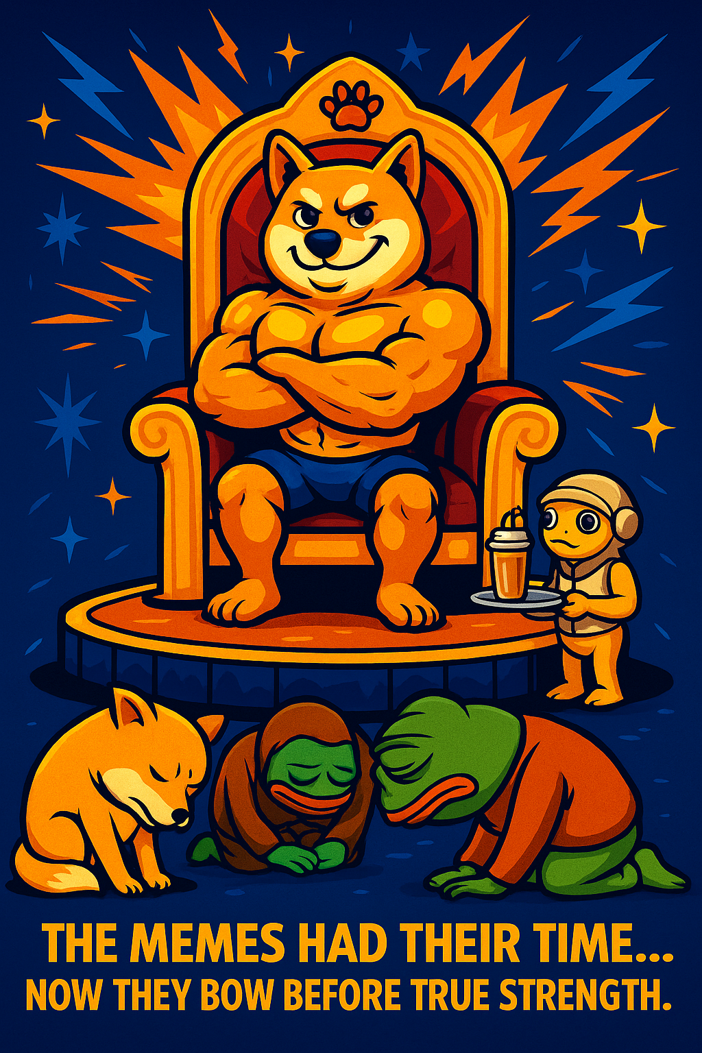 Buffdoggo on Throne
